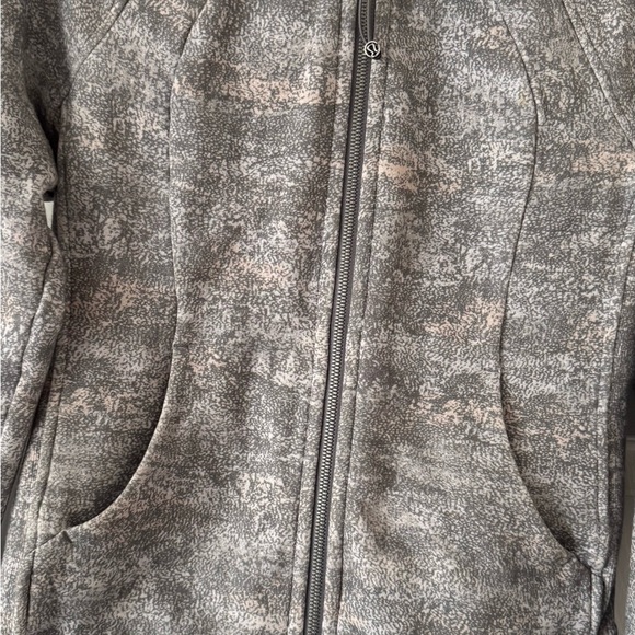 Gray Patterned Zip-Up Jacket - Picture 3 of 10